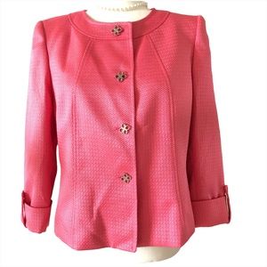 TAHARI Arthur S. Levine  Pink Blazer Sz 8